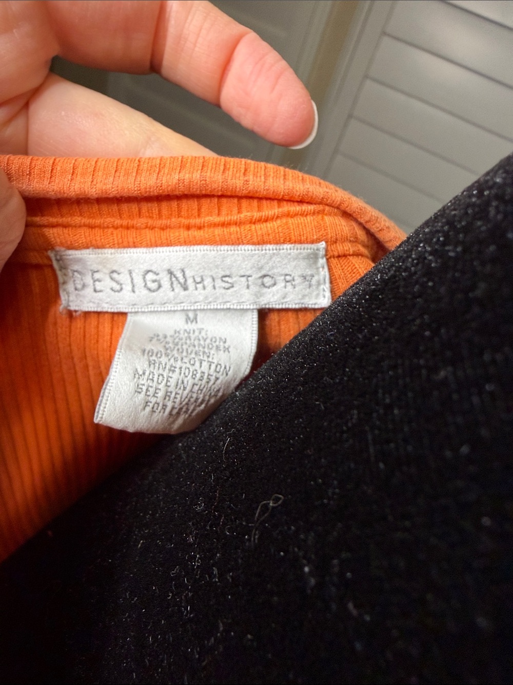 Design History Orange Ruffle-Sleeve Ribbed Tank - Picture 2 of 5
